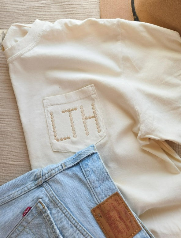 Pearl Monogrammed Pocket T-Shirt