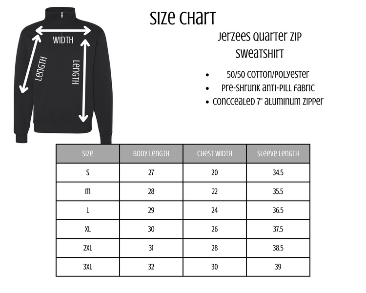 Mama Est Embroidered Quarter Zip