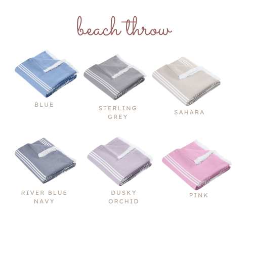 Custom Embroidered Beach Throw