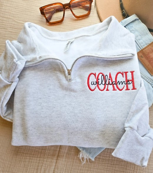 Custom Coach Quarter Zip
