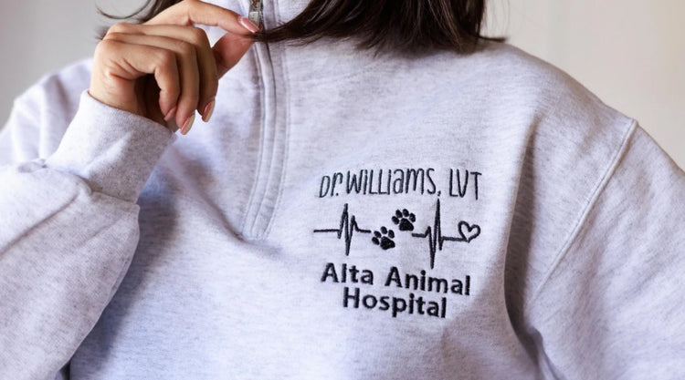 Vet Tech Embroidered Quarter Zip