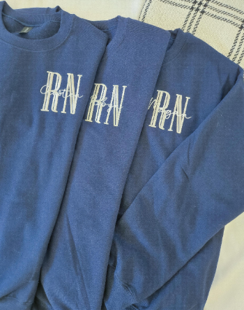 Custom Nurse Embroidered Sweatshirt