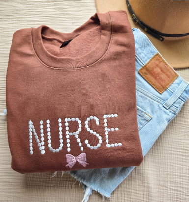 Nurse Embroidered Sweatshirt