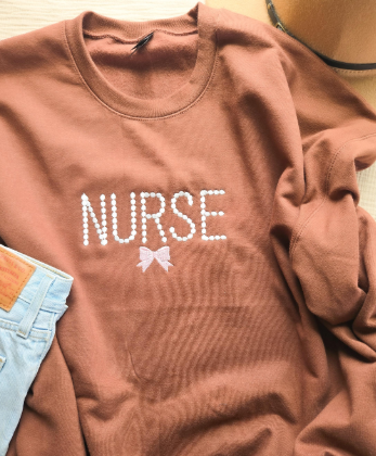Nurse Embroidered Sweatshirt