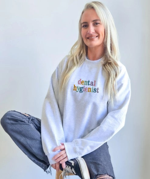 Custom Colorful Embroidered Sweatshirt