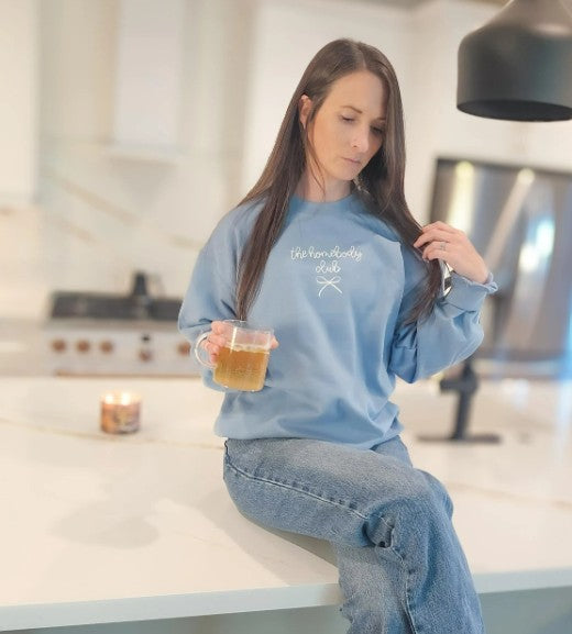 The Homebody Club Embroidered Sweatshirt