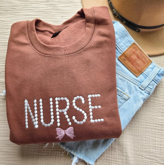 Nurse Embroidered Sweatshirt