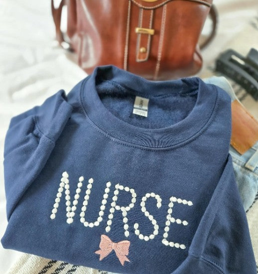 Nurse Embroidered Sweatshirt