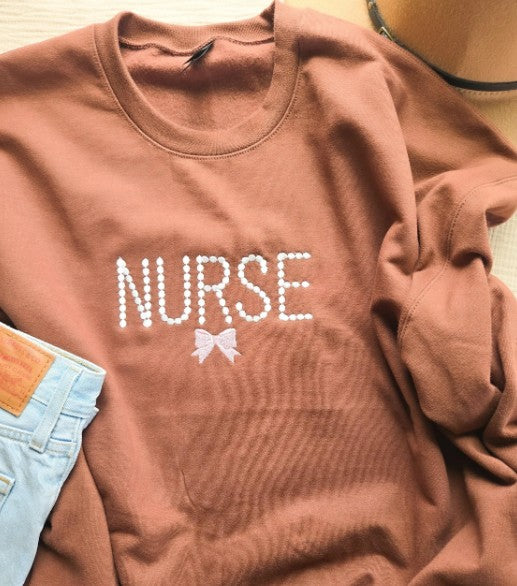 Nurse Embroidered Sweatshirt