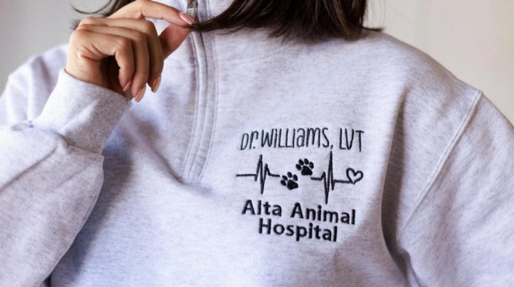 Vet Tech Embroidered Quarter Zip