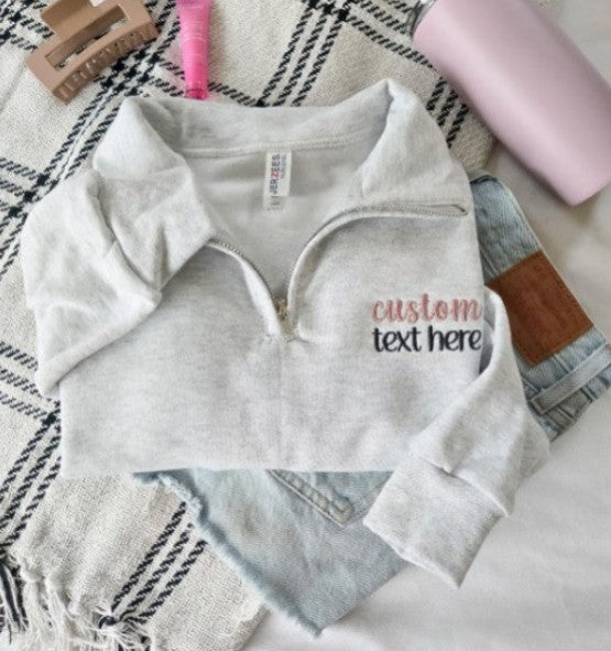 Custom Embroidered Quarter Zip