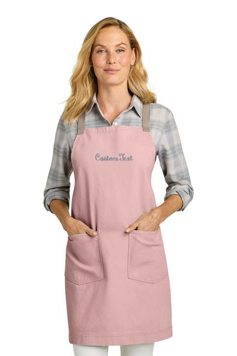 Custom Embroidered Cross Back Apron