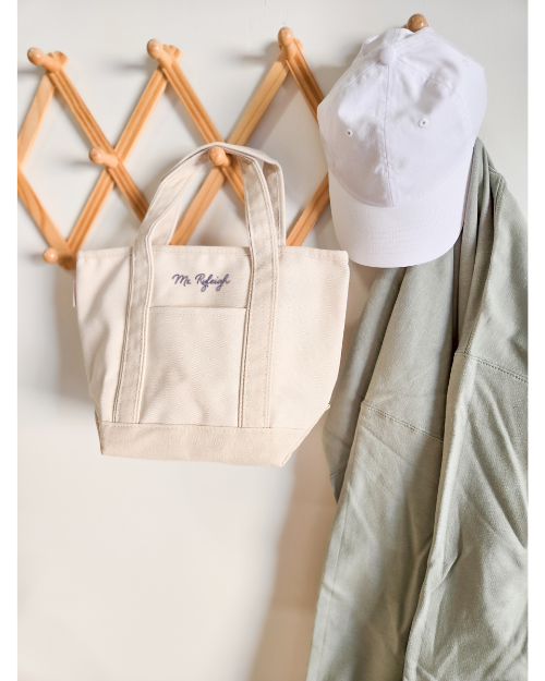 Embroidered Mini Tote Bag