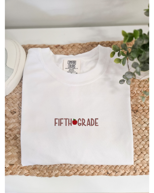 Teacher Grade Embroidered T-Shirt