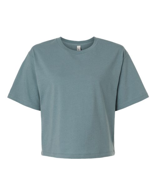 Custom Neckline Embroidered Boxy Tee