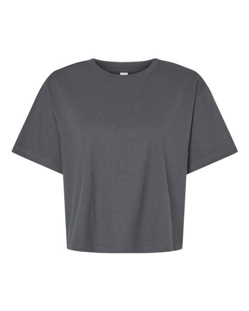 Custom Neckline Embroidered Boxy Tee