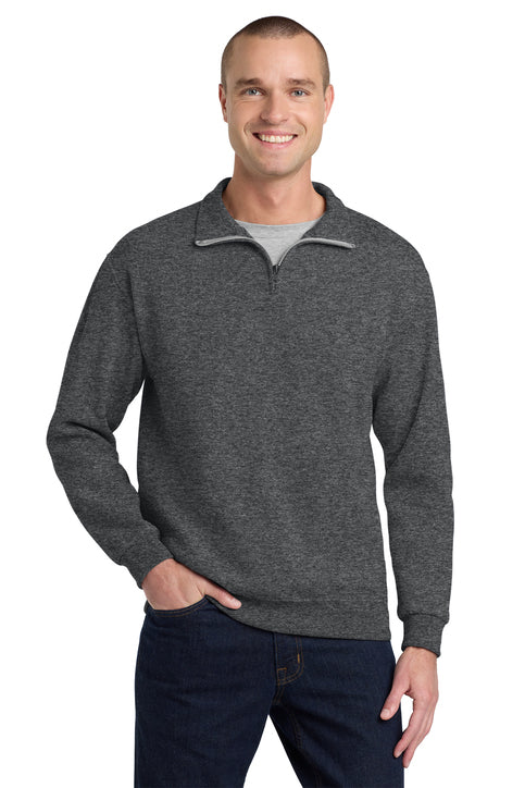 Custom Teacher Apple Pencil Monogram Embroidered Quarter Zip Sweatshirt