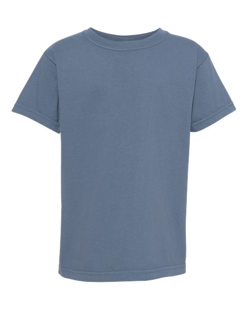 Pennant Flag Embroidered Left Chest Youth Tshirt
