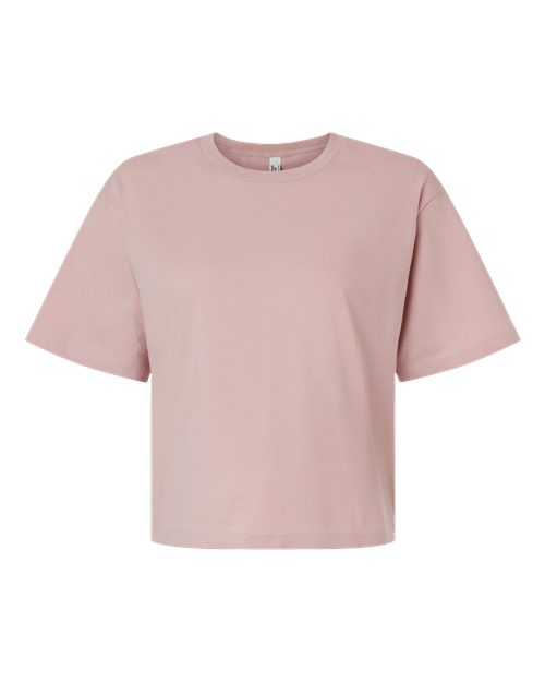 Custom Neckline Embroidered Boxy Tee