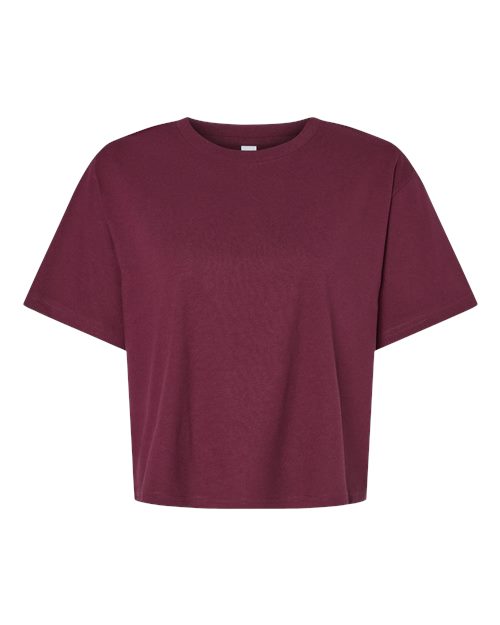 Custom Neckline Embroidered Boxy Tee