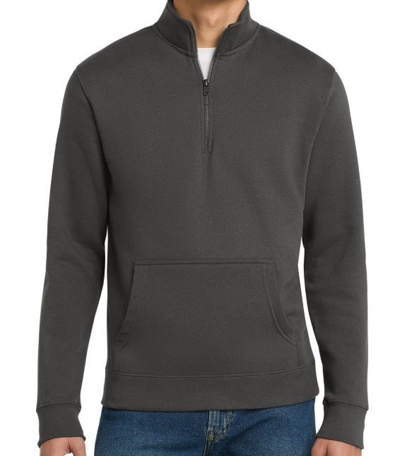 RN Monogram Embroidered Pocketed Quarter Zip