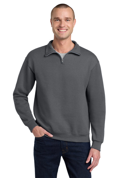 Custom Teacher Apple Pencil Monogram Embroidered Quarter Zip Sweatshirt