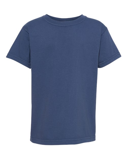 Pennant Flag Embroidered Left Chest Youth Tshirt
