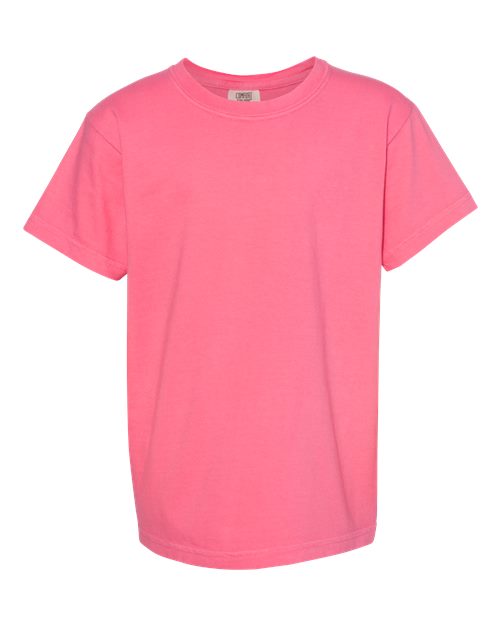 Pennant Flag Embroidered Left Chest Youth Tshirt