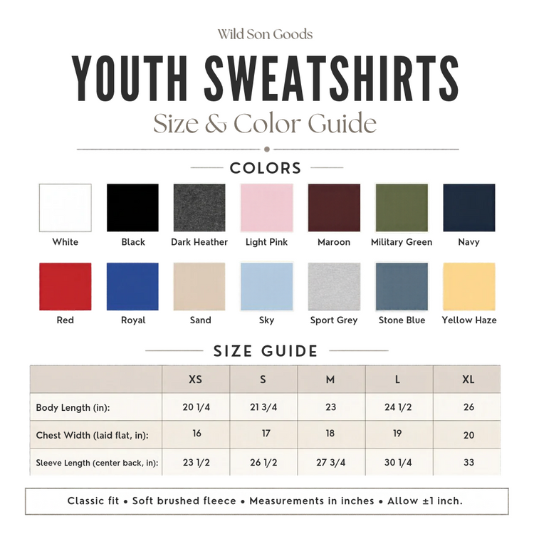 Kids Embossed Embroidered Sweatshirt