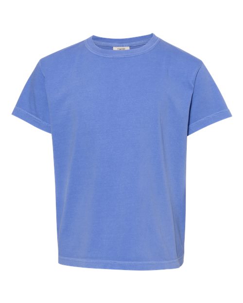 Pennant Flag Embroidered Left Chest Youth Tshirt