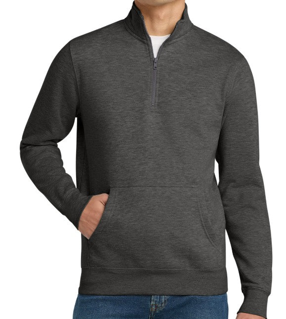 RN Monogram Embroidered Pocketed Quarter Zip