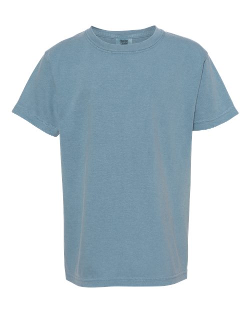 Pennant Flag Embroidered Left Chest Youth Tshirt