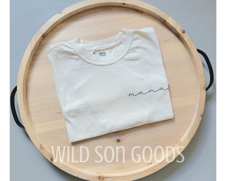 Comfort Colors Embroidered Name T-Shirt