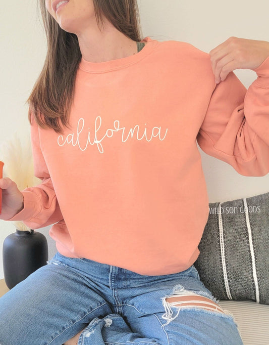 Embroidered State Sweatshirt