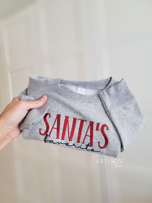 Santa's Favorite Kids Sweatshirt