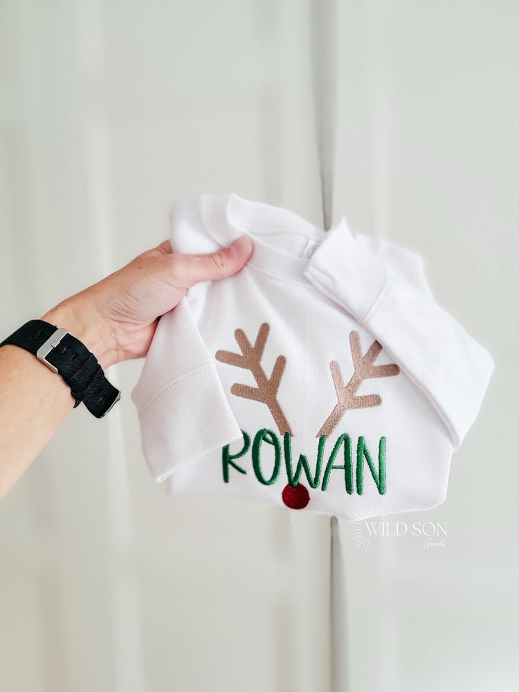 Reindeer Name Toddler Sweatshirt
