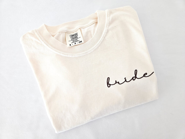 Bride Custom Embroidered T-Shirt