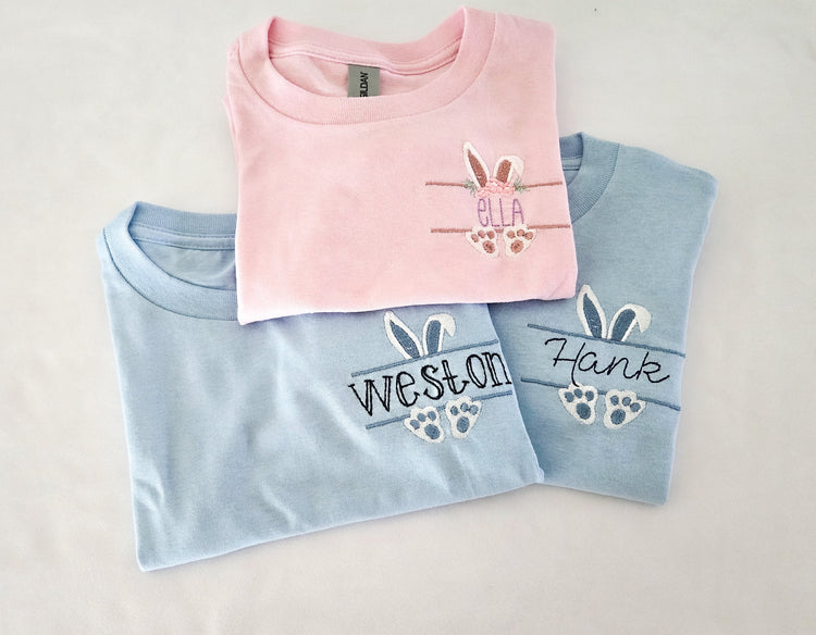Kids Custom Name Easter T-Shirt