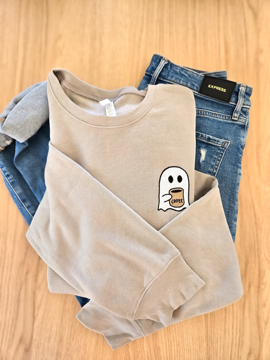 Coffee Ghost! Halloween Sweatshirt