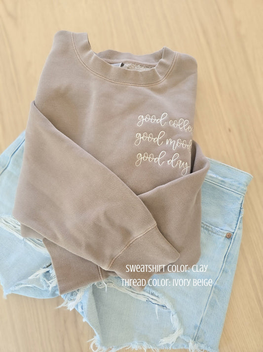 Good Coffee Good Mood Sweater