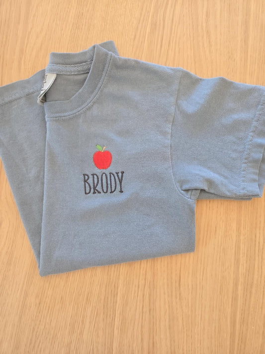 Kids Back to School Apple Shirt