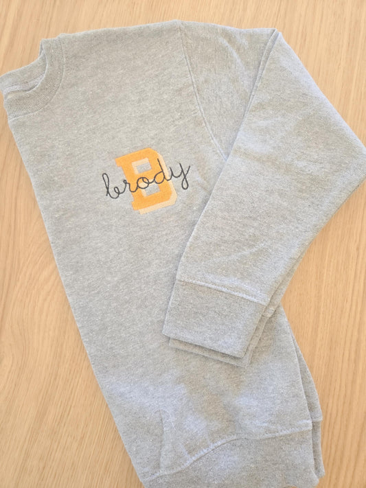 Kids Inital and Name Sweater