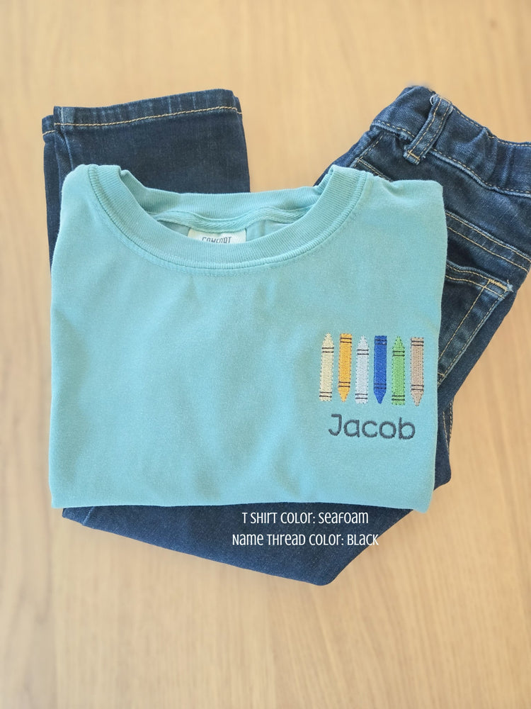 Kids Colorful Crayon T-Shirt