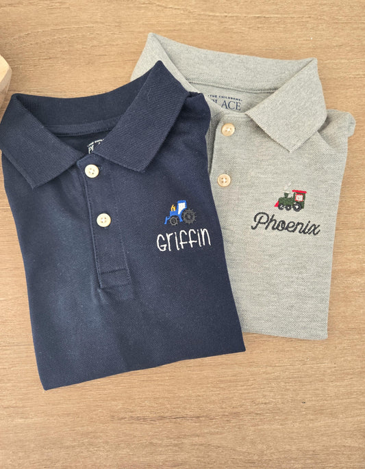 Toddler Custom Name Polo Shirt