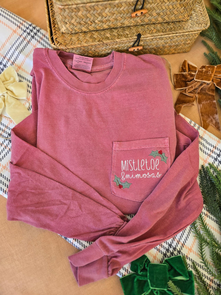 Mistletoe and Mimosas Christmas Long Sleeve