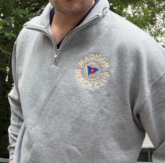 Custom Logo Embroidered Quarter Zip