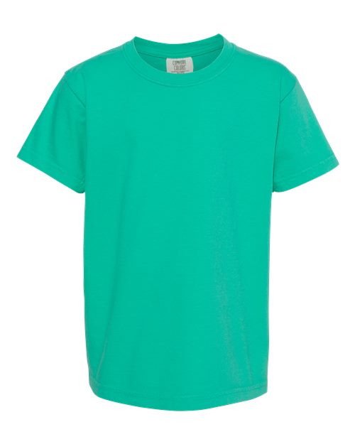 Pennant Flag Embroidered Left Chest Youth Tshirt