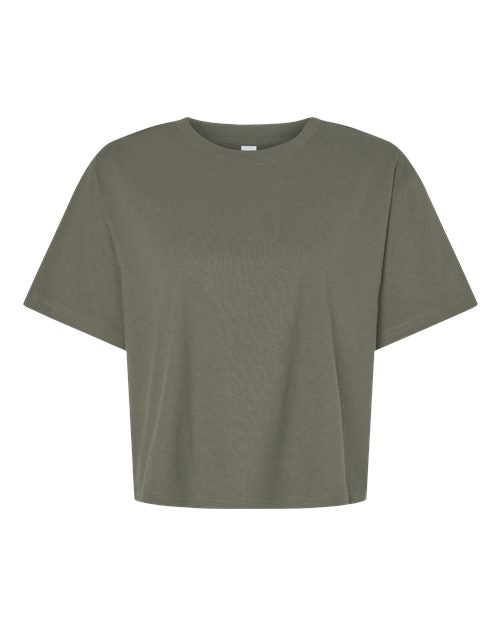Custom Neckline Embroidered Boxy Tee