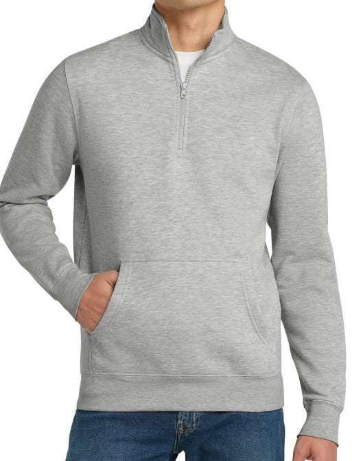 RN Monogram Embroidered Pocketed Quarter Zip