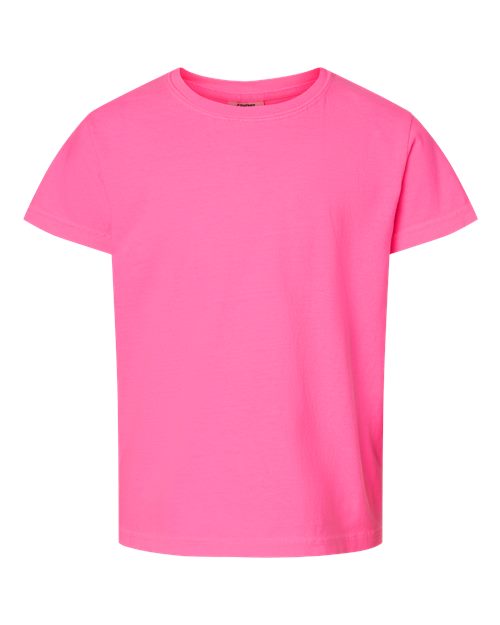 Pennant Flag Embroidered Left Chest Youth Tshirt